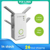 PIXLINK 1200Mbps Router wzmacniacz sygnału Wi-Fi wzmacniacz sygnału Repeater bezprzewodowy dwuzakresowy zasięg Wi-Fi 2.4/5GHz obsługa trybu WISP 1